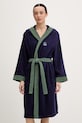 United Colors of Benetton Halat de baie din pânză terry pentru femei din bumbac 64PDV800I bleumarin