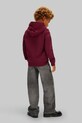 Calvin Klein Jeans bluza bawełniana dziecięca bordowy IU0IU00679.104.116.PPY2