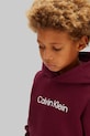 Calvin Klein Jeans bluza bawełniana dziecięca IU0IU00679.104.116.PPY2 bordowy