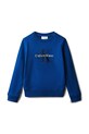 Calvin Klein Jeans bluza bawełniana dziecięca IU0IU00714.128.176.PPY2 niebieski SS26