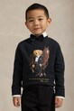 Polo Ralph Lauren bluza bawełniana dziecięca nadruk czarny 322A10261001