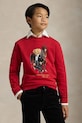Polo Ralph Lauren bluza bawełniana dziecięca nadruk czerwony 323A10261001