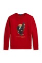 Polo Ralph Lauren bluza bawełniana dziecięca 323A10261001 czerwony SS26
