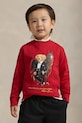 Polo Ralph Lauren bluza bawełniana dziecięca nadruk czerwony 322A10261003