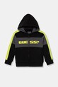 Guess bluza bawełniana dziecięca z kapturem czarny N6RQ02.KA6R4.PPY2