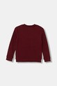 Guess bluza bawełniana dziecięca N6RQ03.KAD74.PPY2 bordowy SS26