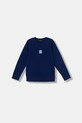 Emporio Armani bluza dziecięca z elastanem granatowy EB001315.AF10126