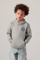 Παιδική μπλούζα Levi's MODERN CREST HOODIE απλικέ γκρί 8EP587