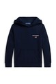 Polo Ralph Lauren bluza z kapturem dziecięca bawełniana granatowy 323P01528501