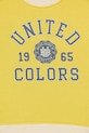 Chłopiec United Colors of Benetton bluza bawełniana dziecięca 3J70G10LJ.P.Stagionale żółty