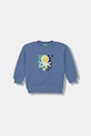 United Colors of Benetton bluza bawełniana dziecięca nadruk niebieski 3J70G10LJ.P.Stagionale