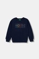 United Colors of Benetton bluza bawełniana dziecięca nadruk granatowy 3J70G10LJ.P.Stagionale