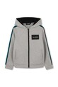 Detská mikina Karl Lagerfeld s elastanom sivá Z31093.114.150