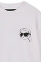 Παιδική μπλούζα Karl Lagerfeld λευκό Z31088.86.108