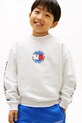 Tommy Hilfiger bluza dziecięca z bawełną szary KB0KB10258.98.122.PPY2