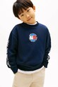 Tommy Hilfiger bluza dziecięca z bawełną granatowy KB0KB10258.98.122.PPY2