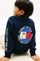 Tommy Hilfiger bluza dziecięca z bawełną KB0KB10258.98.122.PPY2 granatowy