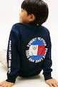 Tommy Hilfiger bluza dziecięca z bawełną KB0KB10258.128.176.PPY2 granatowy