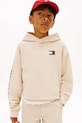 Tommy Hilfiger felpa con cappuccio per bambini in cotone beige KB0KB10319.128.176.PPY2