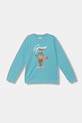 Guess felpa per bambini in cotone blu L6GQ04.KA6R4.PPY2.M