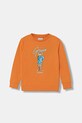 Guess bluza dziecięca bawełniana pomarańczowy N6GQ04.KA6R4.PPY2.M