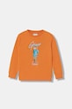Guess dukserica za djecu od pamuka narančasta N6GQ04.KA6R4.PPY2.M