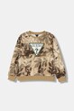 Παιδική βαμβακερή μπλούζα Guess βαμβάκι μπεζ L6GQ00.KA6R4.PPY2.M
