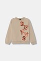 Guess bluza bawełniana dziecięca aplikacja beżowy L6GQ02.KA6R4.PPY2.M