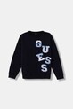 Guess bluza bawełniana dziecięca aplikacja granatowy L6GQ02.KA6R4.PPY2.M