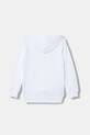 United Colors of Benetton felpa con cappuccio per bambini in cotone 3J68C205K.G.Stagionale bianco SS26