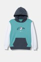 United Colors of Benetton felpa con cappuccio per bambini in cotone turchese 3J68C205K.G.Stagionale
