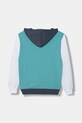 United Colors of Benetton felpa con cappuccio per bambini in cotone 3J68C205K.G.Stagionale turchese SS26