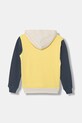 United Colors of Benetton felpa con cappuccio per bambini in cotone 3J68C205K.G.Stagionale giallo SS26