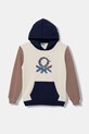 United Colors of Benetton felpa con cappuccio per bambini in cotone beige 3J68C205K.G.Stagionale