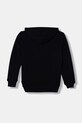 United Colors of Benetton felpa con cappuccio per bambini in cotone 3J68C205K.G.Stagionale nero SS26