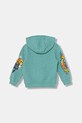 United Colors of Benetton jopica s kapuco otroška bombažna 3PLGG504E.P.Stagionale turkizna SS26