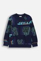Coccodrillo bluza dziecięca bawełniana granatowy WC6132102LBD