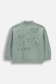 Coccodrillo bluza rozpinana dziecięca bawełniana WC6132201NBK zielony SS26