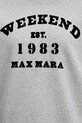 Weekend Max Mara bluza bawełniana GOMMOSO 2615921041600 szary