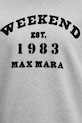 Weekend Max Mara bluza bawełniana GOMMOSO 2615921041600 szary