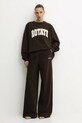 Rotate bluza bawełniana 1153161667 brązowy SS26