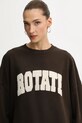 Rotate bluza bawełniana brązowy 1153161667