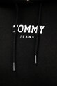 Βαμβακερή μπλούζα Tommy Jeans DW0DW21921 μαύρο
