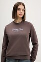 Tommy Jeans bluza bawełniana brązowy DW0DW21922