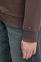 Βαμβακερή μπλούζα Tommy Jeans DW0DW21922 καφέ