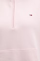 Βαμβακερή μπλούζα Tommy Jeans DW0DW21924 ροζ