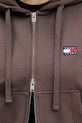Tommy Jeans bluza bawełniana DW0DW21976 brązowy