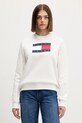 Tommy Jeans bluza bawełniana nadruk beżowy DW0DW22564