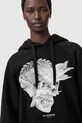 AllSaints bluza z bawełną czarny W092JD