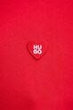 HUGO bluza bawełniana 50555808 czerwony